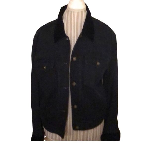 Liz Claiborne dark blue denim jacket size medium - Picture 1 of 5
